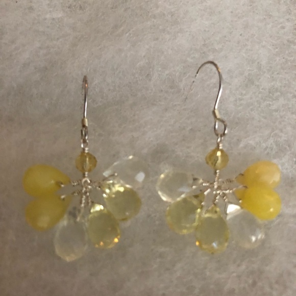Giu Giu Lemon and clear Quartz Earrings - Picture 6 of 8